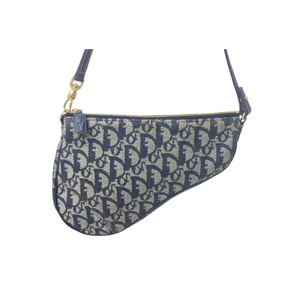 Dior Hobo Navy Christian One Bag Blue Saddle Shoulder Trotter Bag